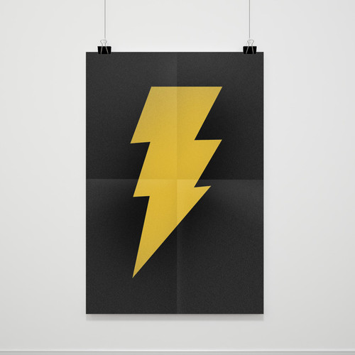 Shazam Light Logo Poster Shazam Light Logo Poster