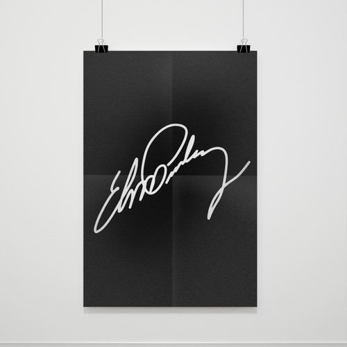 Sign Elvis Presley Poster