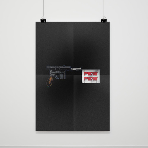 Star Wars Pew Pew Gan Poster