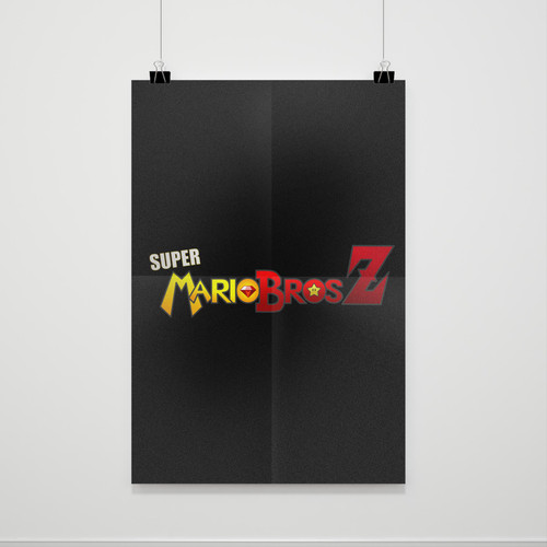 Super Mario Bros Z Logo Poster