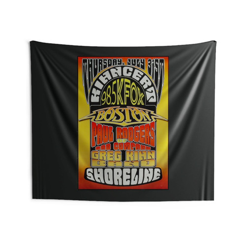Boston Vintage Concert Wall Tapestries Boston Vintage Concert Wall Tapestries