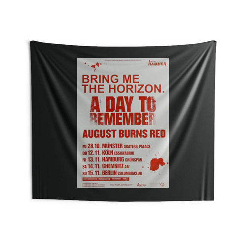 Bring Me The Horizon Live In Concert Tour 2009 Wall Tapestries