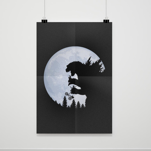 The Extra Terrestrial Og Godzilla Monster Et Poster