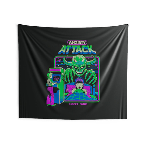 Steven Rhodes Anxiety Attack Wall Tapestries Steven Rhodes Anxiety Attack Wall Tapestries
