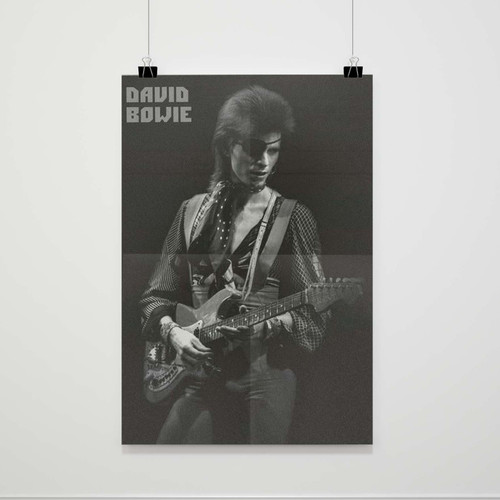 David Bowie Eyepatch Portrait Poster