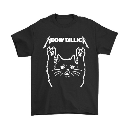 Moewtallica Metallica Cat Man's T-Shirt Tee