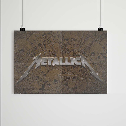 Metallica Skulls Logo Poster