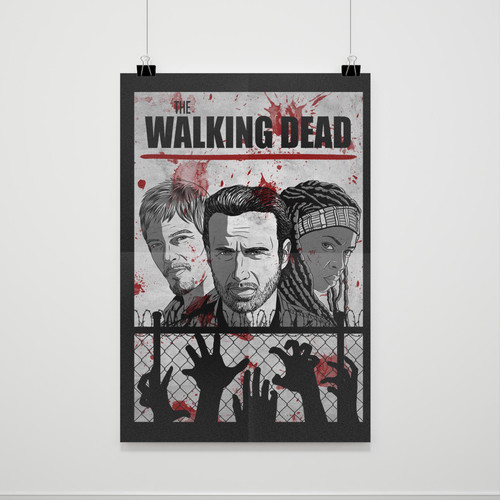 The Walking Dead Blood Twd Poster