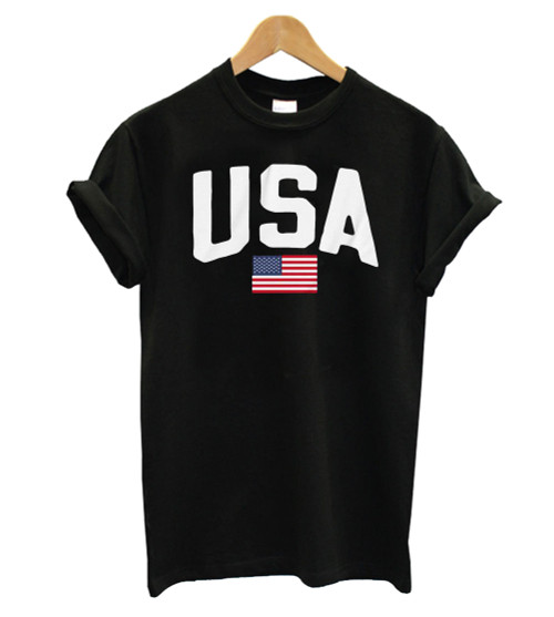 Usa Flag Man's T-Shirt Tee