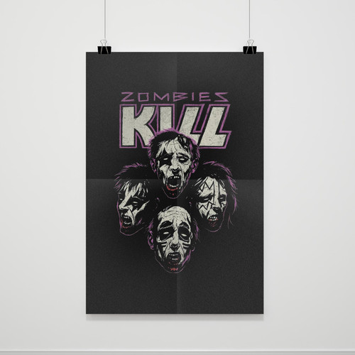 Zombies Kill The Band Poster