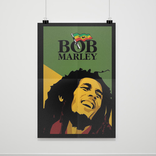 Bob Marley Smile Poster
