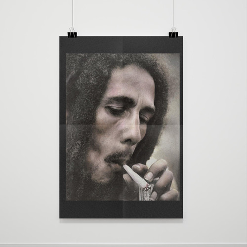 Bob Marley Smoke Poster