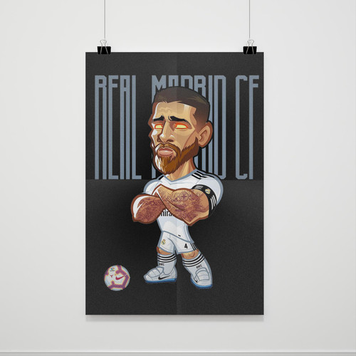 Sergio Ramos Real Madrid Poster