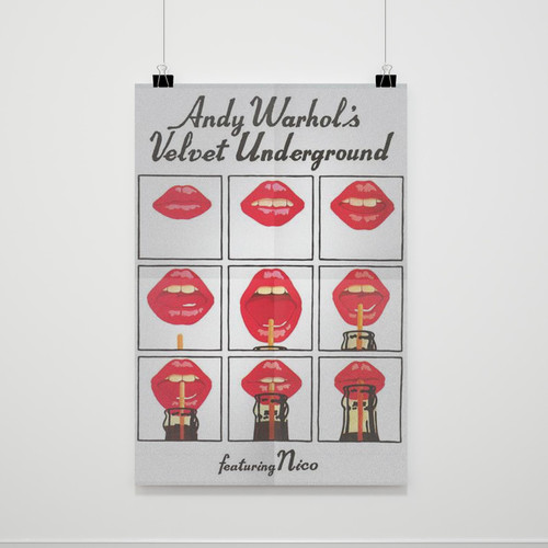 Velvet Underground Andy Warhol Lips Poster Velvet Underground Andy Warhol Lips Poster