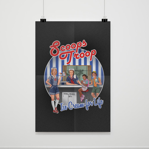 Stranger Things Scoops Troop Poster
