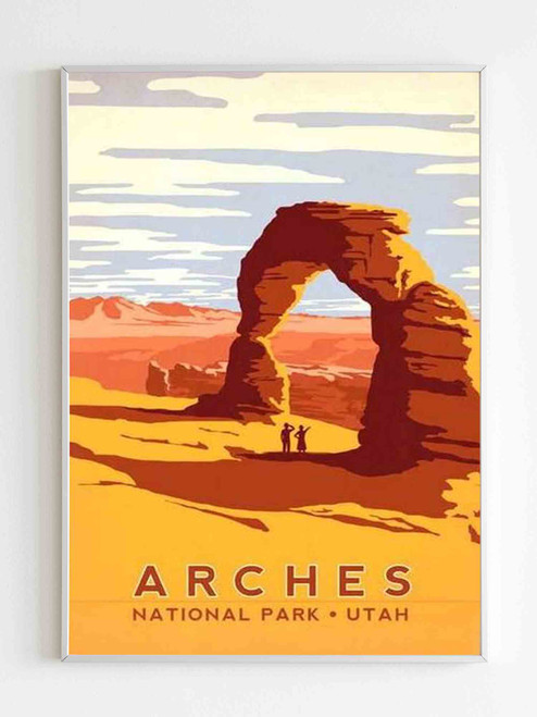 Arches National Park Utah Travel Poster Arches National Park Utah Travel Poster