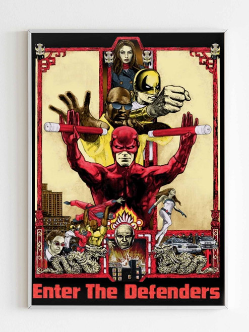 Enter The Defenders Bruce Lee Funny Poster Enter The Defenders Bruce Lee Funny Poster