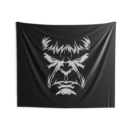 Hulk Face Wall Tapestries