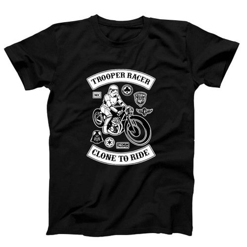 Stormtrooper Biker Racer Funny Star Wars Man's T-Shirt Tee