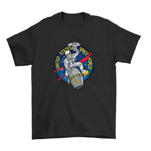 United States Space Force Astronaut Skull Man's T-Shirt Tee