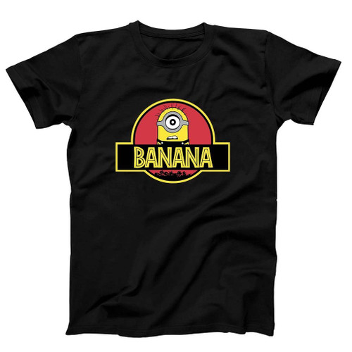 Banana Minions Jurassic Park Logo Parody Man's T-Shirt Tee