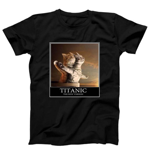 Titanic Funny Cats Parody Cat Lover Man's T-Shirt Tee