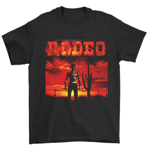 Travis Scott Rodeo Man's T-Shirt Tee Travis Scott Rodeo Man's T-Shirt Tee