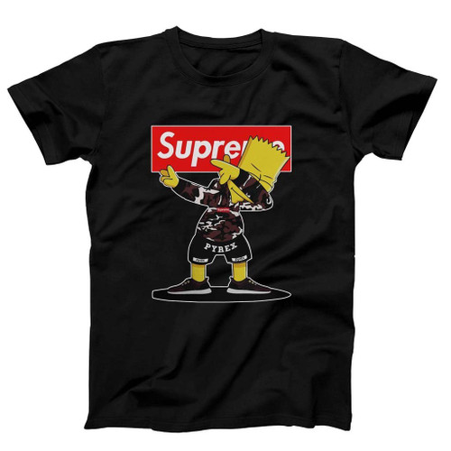Simpson Dabbing Dance Red Box Logo Man's T-Shirt Tee