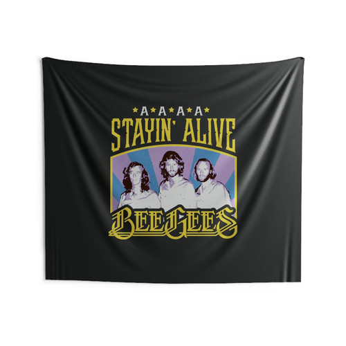 Stayin Alive Bee Gees Vintage Wall Tapestries Stayin Alive Bee Gees Vintage Wall Tapestries