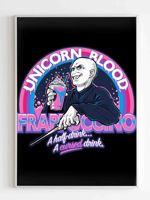 Lord Voldemort Unicorn Blood Frappuccino Harry Potter Poster