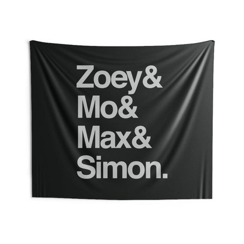 Zoey And Mo And Max And Simon Wall Tapestries