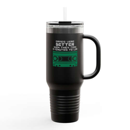 20 Minutes To Load Cassette Tape Insulated Travel Mug 20 Minutes To Load Cassette Tape Insulated Travel Mug