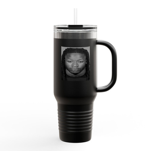 Alvin Kamara Mugshot Insulated Travel Mug Alvin Kamara Mugshot Insulated Travel Mug