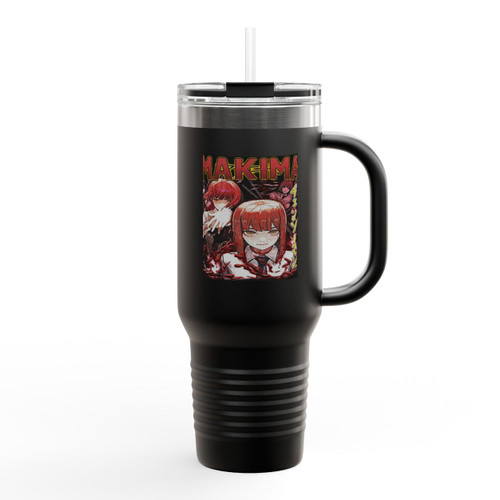 Anime Makima Chainsaw Man Insulated Travel Mug Anime Makima Chainsaw Man Insulated Travel Mug