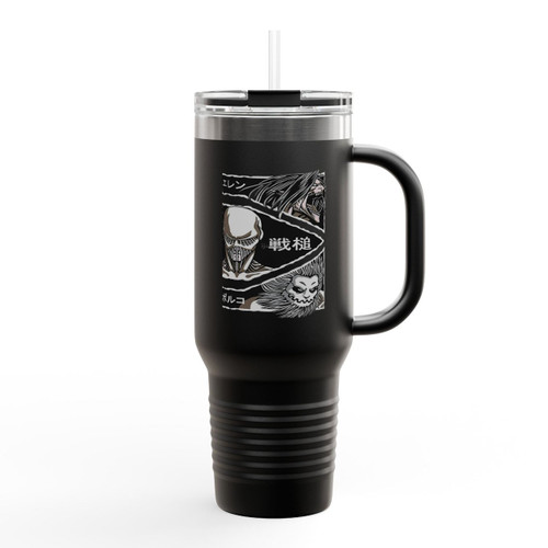 Aot Levi Ackerman Attack On Titan Insulated Travel Mug Aot Levi Ackerman Attack On Titan Insulated Travel Mug