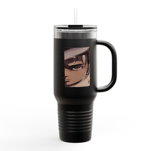 Attack On Eren Inspired Insulated Travel Mug Attack On Eren Inspired Insulated Travel Mug