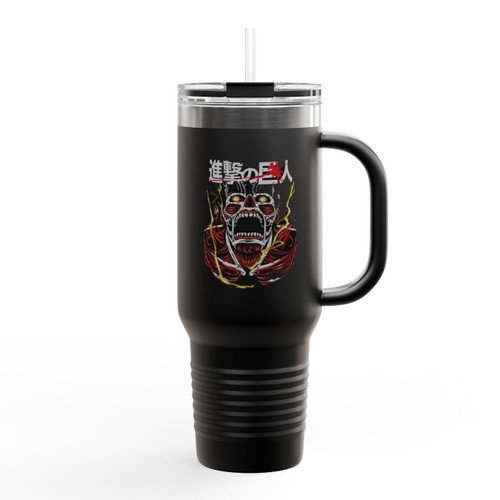 Attack On Titan Colossal Titan Insulated Travel Mug Attack On Titan Colossal Titan Insulated Travel Mug