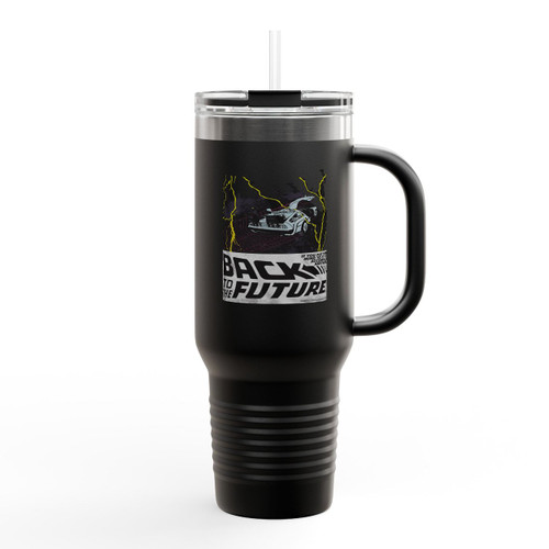 Back To The Future Accomplish Anything Insulated Travel Mug Back To The Future Accomplish Anything Insulated Travel Mug