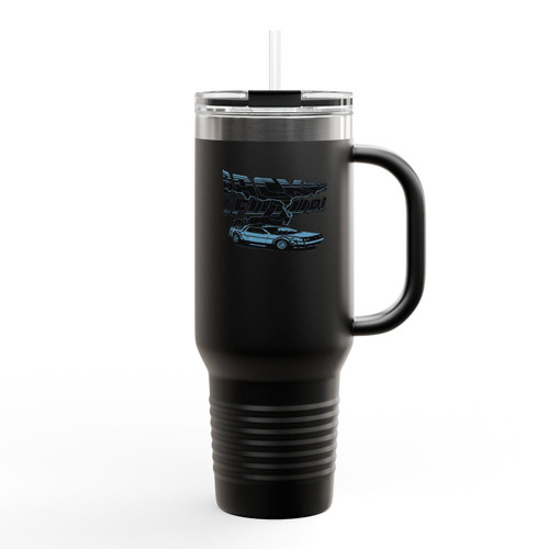 Back To The Future Blue Lightning Insulated Travel Mug Back To The Future Blue Lightning Insulated Travel Mug