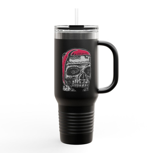 Skull Christmas Gothic Insulated Travel Mug