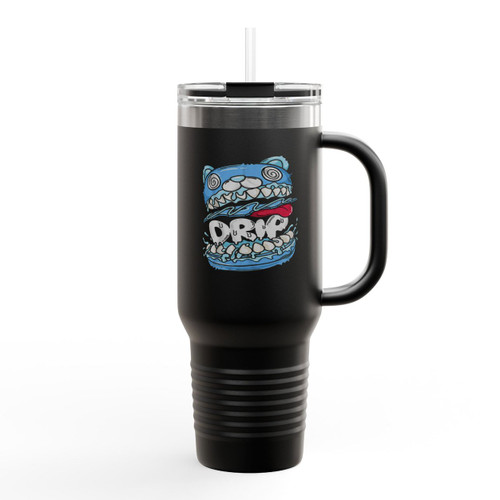 Bear Drip Skull Insulated Travel Mug