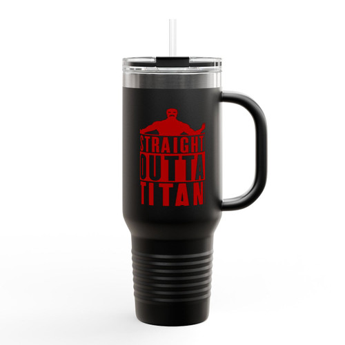 Straight Outta Titan Insulated Travel Mug Straight Outta Titan Insulated Travel Mug