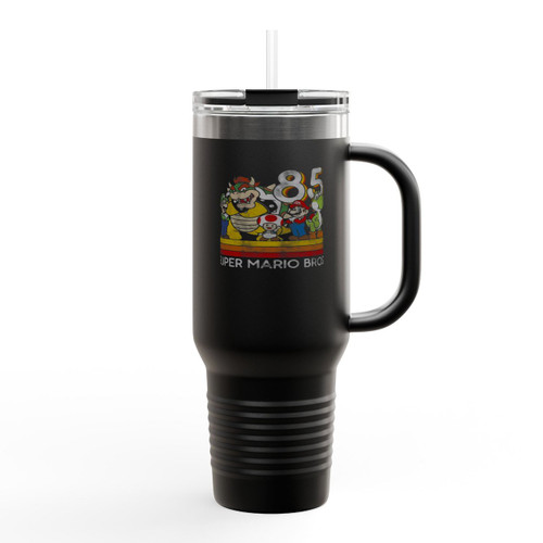 Super Mario Bros Gaming Funny 85 Insulated Travel Mug Super Mario Bros Gaming Funny 85 Insulated Travel Mug