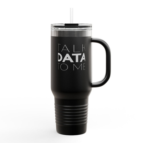 Talk Data To Me Insulated Travel Mug