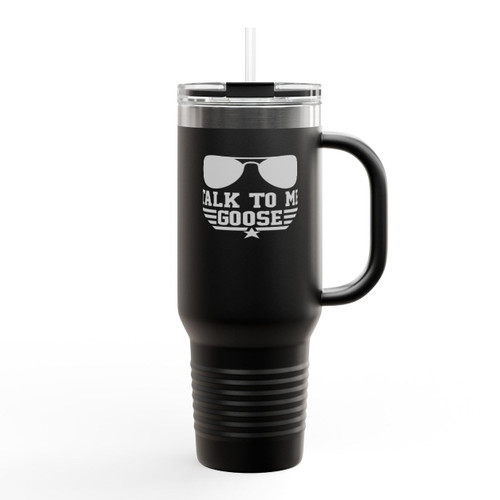 Talk To Me Goose Logo Insulated Travel Mug