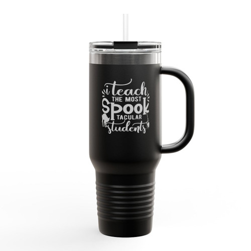 Teach The Most Spooktacular Students Insulated Travel Mug Teach The Most Spooktacular Students Insulated Travel Mug