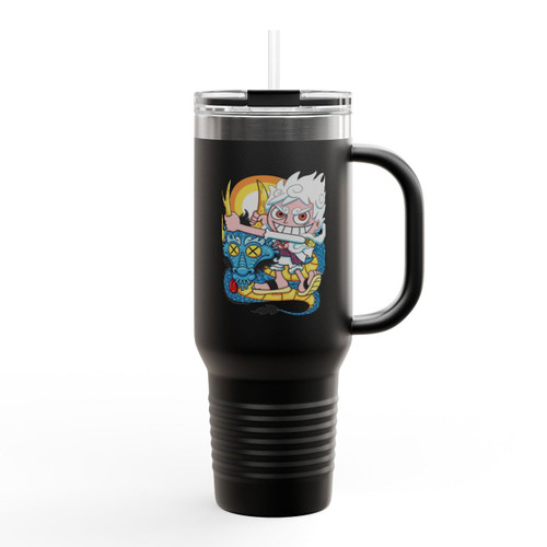 Cartoon Pirate Luffy Nakama Gear 5 One Piece Insulated Travel Mug Cartoon Pirate Luffy Nakama Gear 5 One Piece Insulated Travel Mug