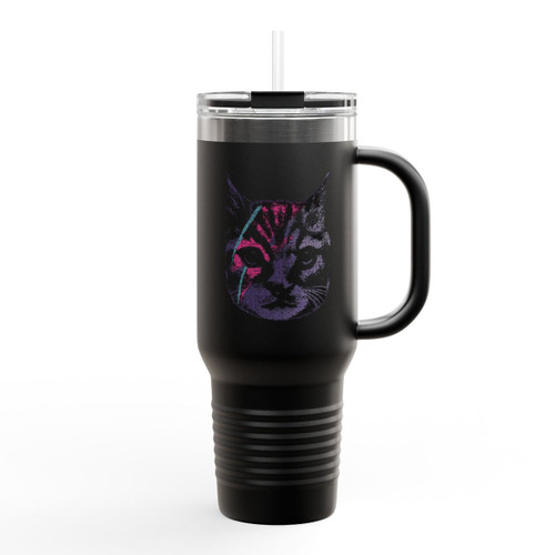 Cat The Ziggy Stardust David Bowie Insulated Travel Mug