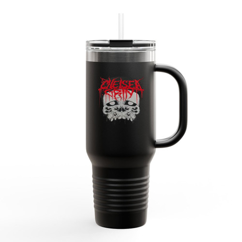 Chelsea Grin Dripping Skull Deathcore Insulated Travel Mug