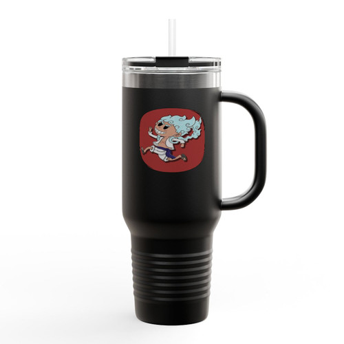 Chibi Luffy Gear 5 One Piece Insulated Travel Mug Chibi Luffy Gear 5 One Piece Insulated Travel Mug